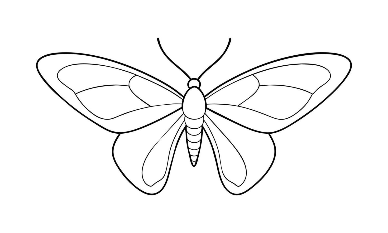 Beautiful flying moth for welbeing bee one line continuous drawing art on white background vector