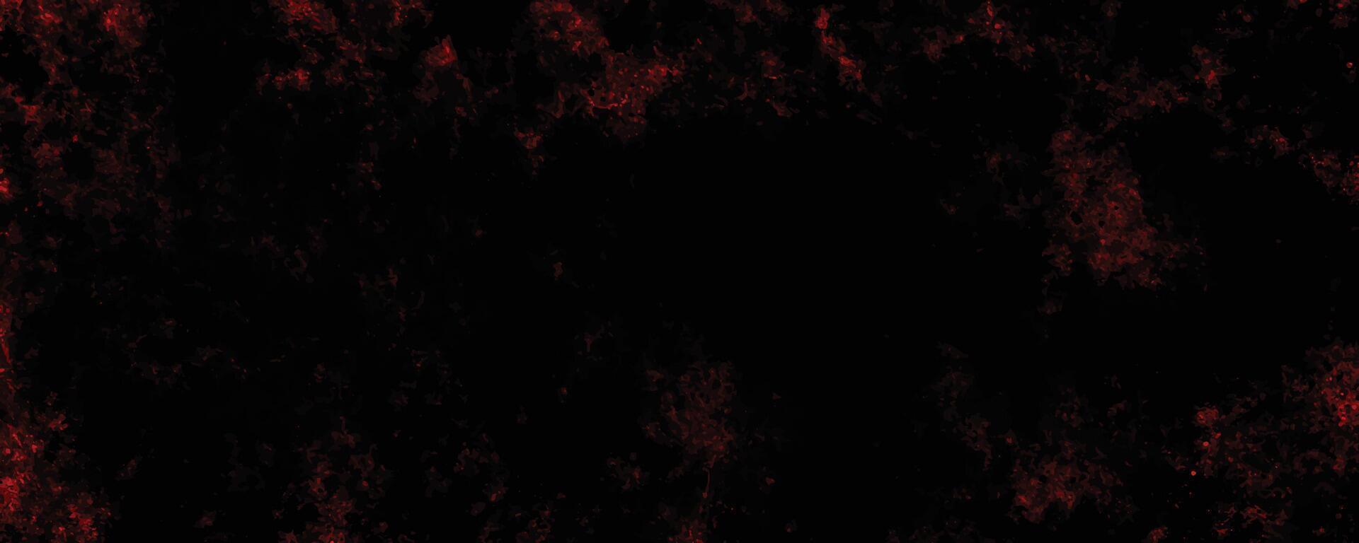 Distressed red grunge texture on a dark background, vector