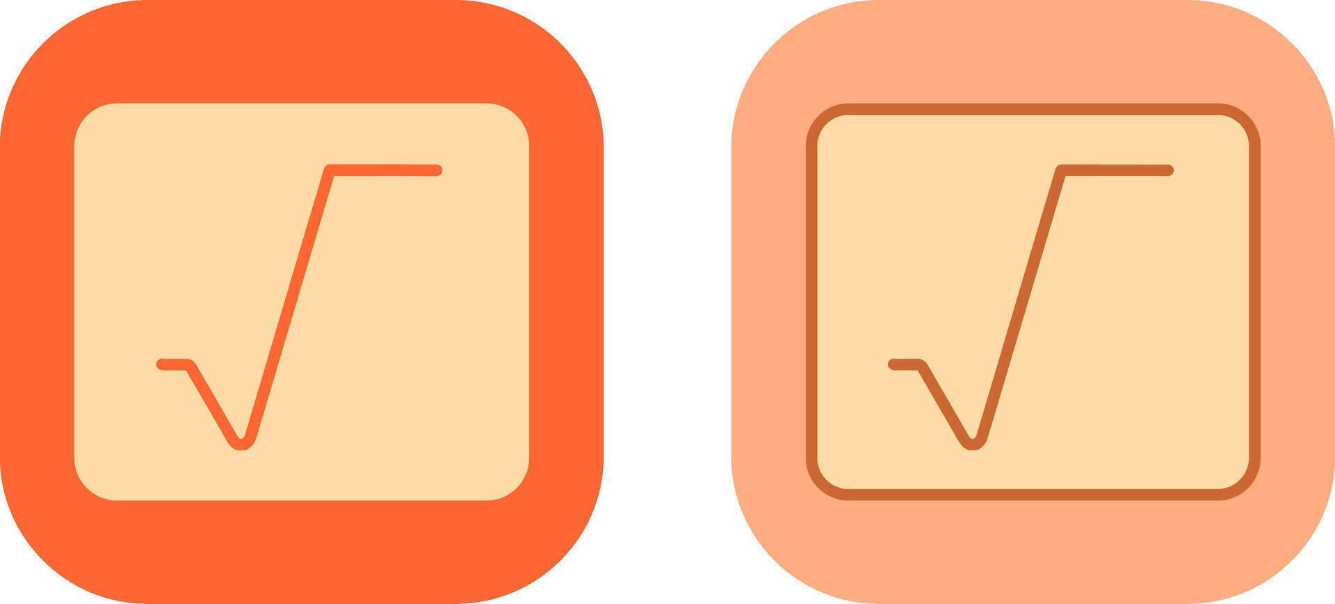 Square Root Icon vector