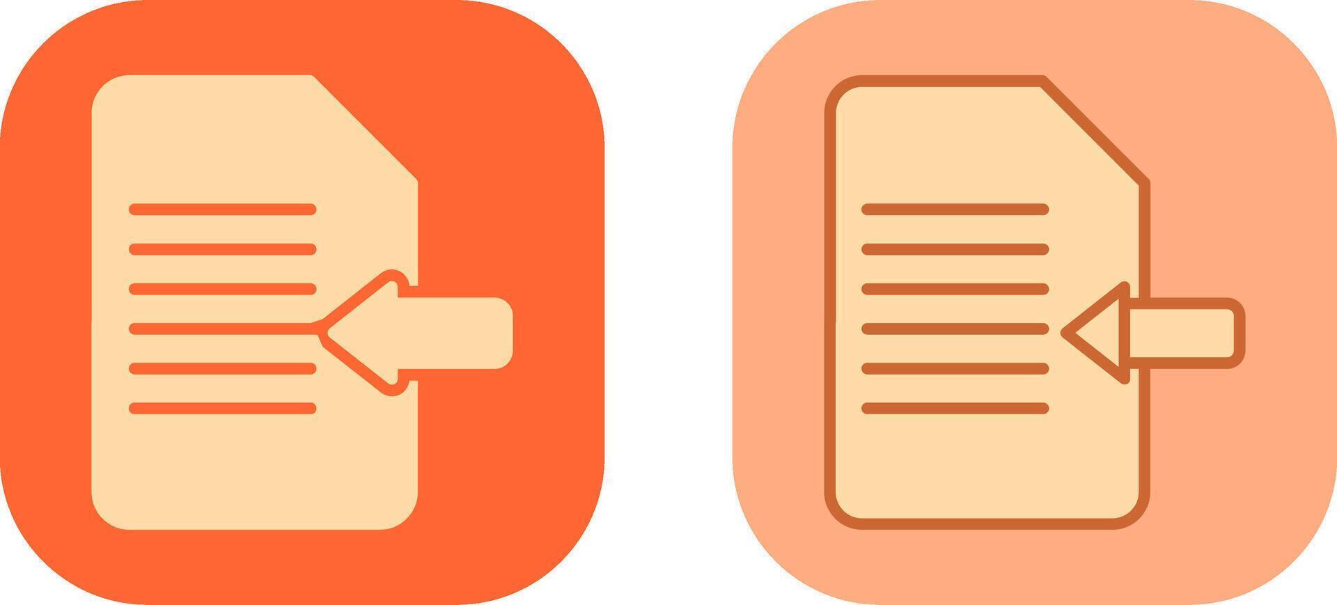 Import Document Icon vector