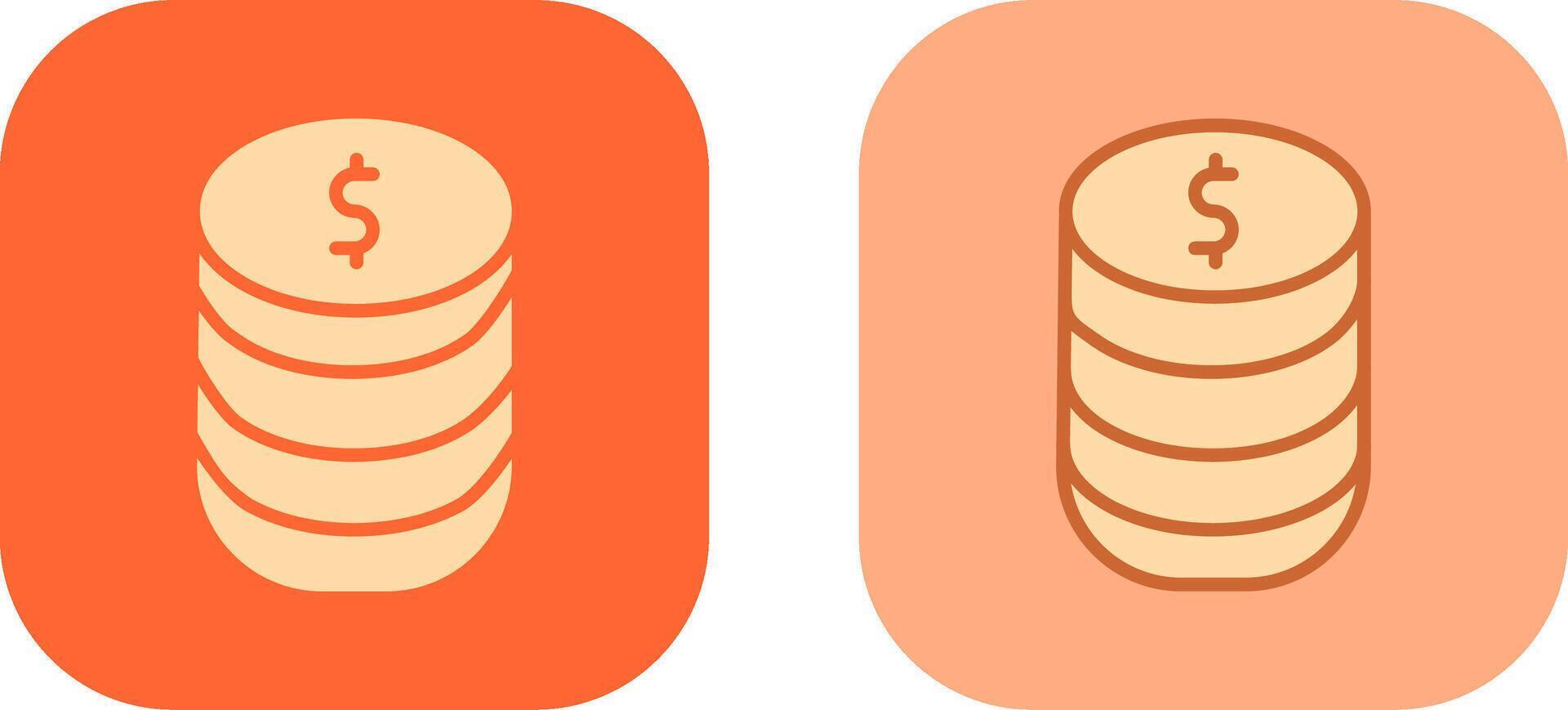 Stack Of Coins Icon vector