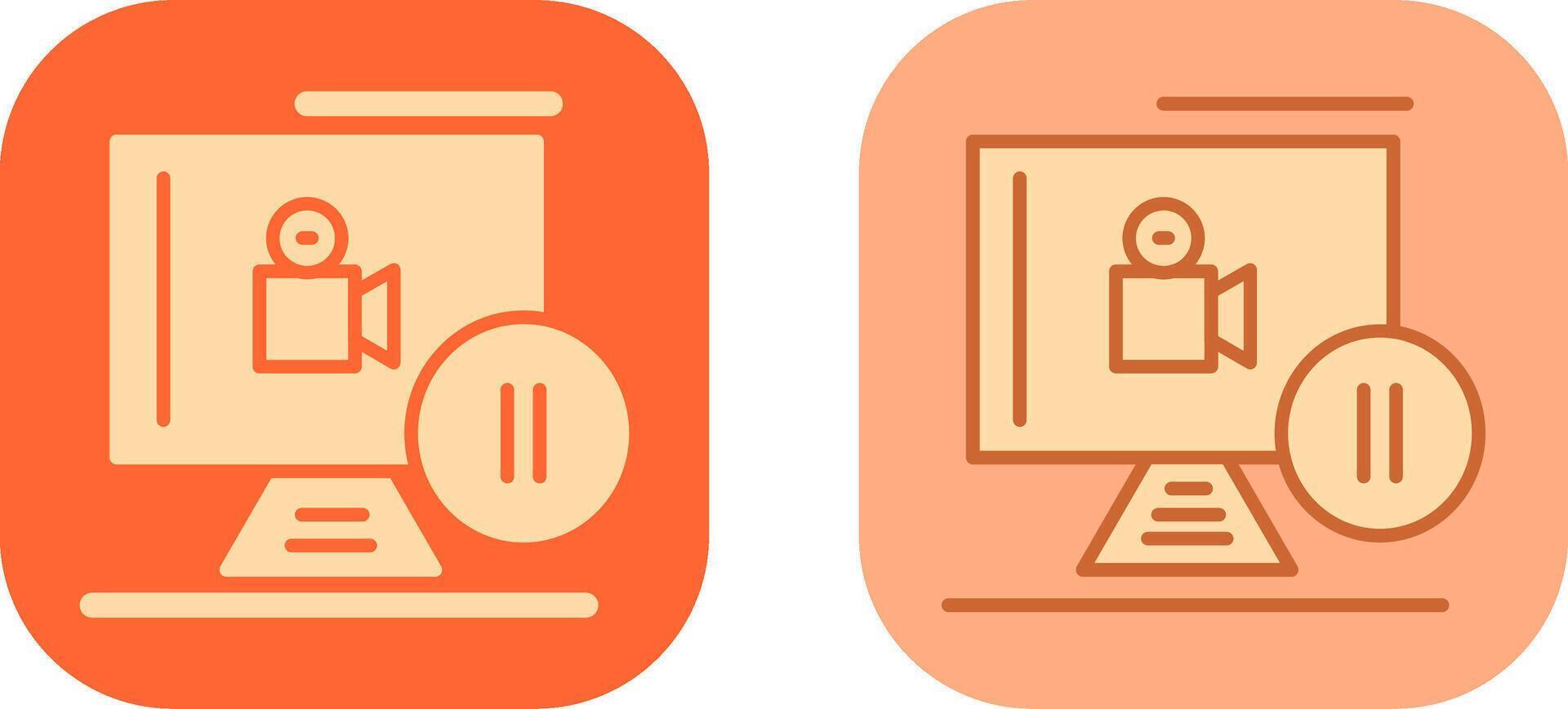 Pause Button Icon vector