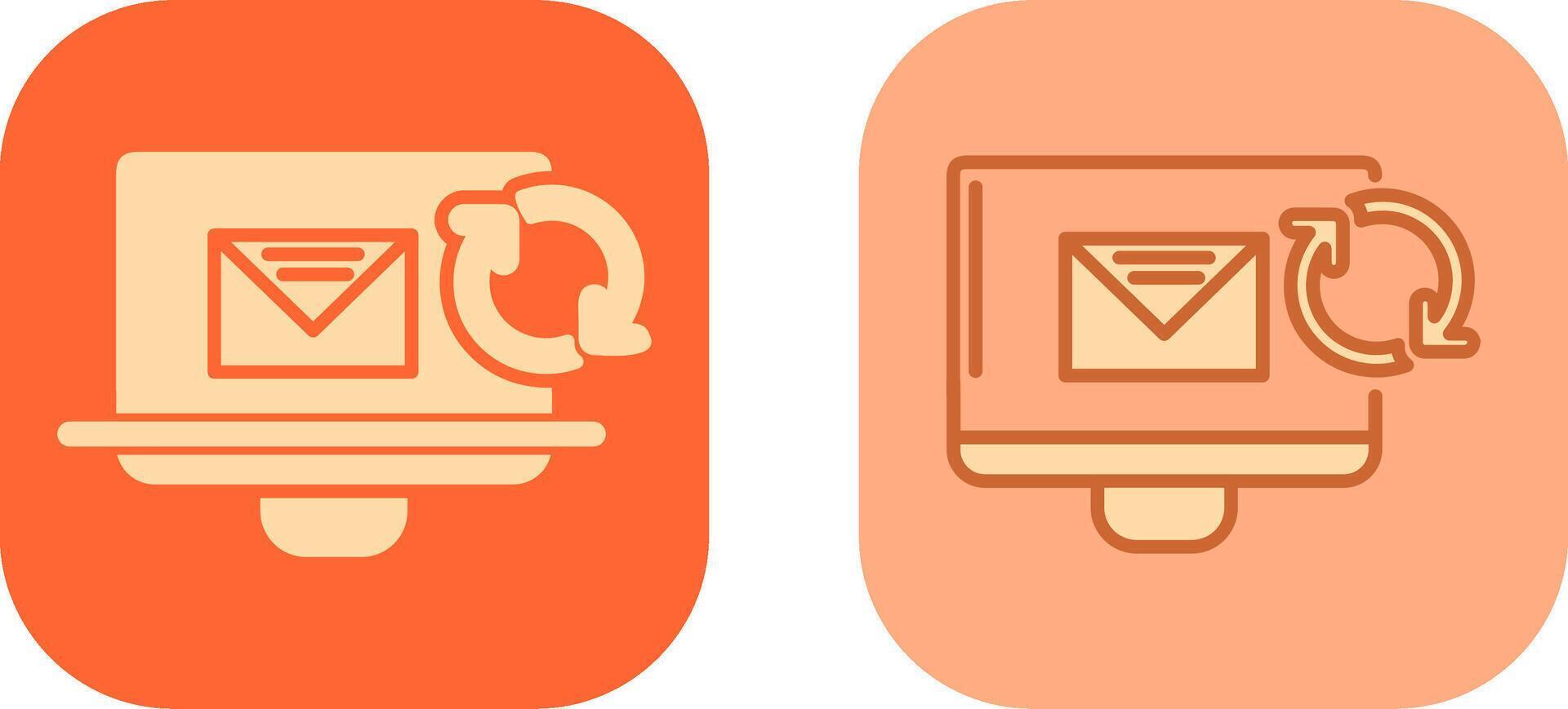 Refresh Mail Icon vector