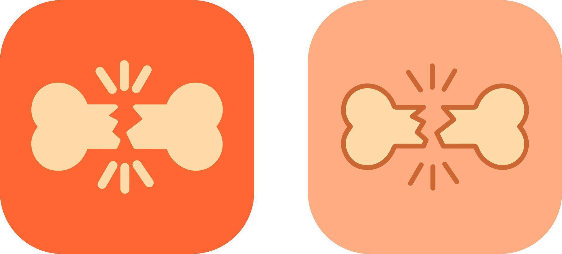 Bone Fracture Icon vector