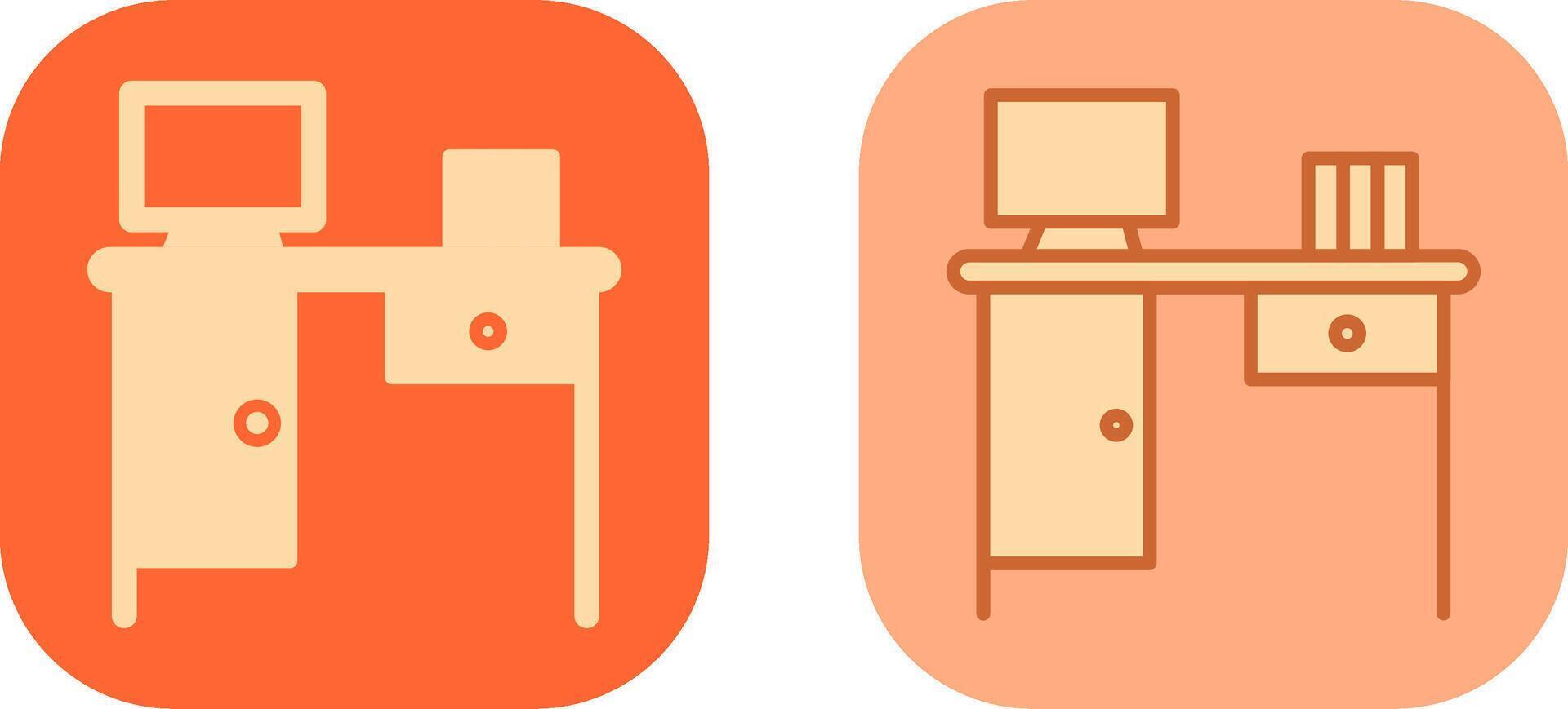 Working Table Icon vector
