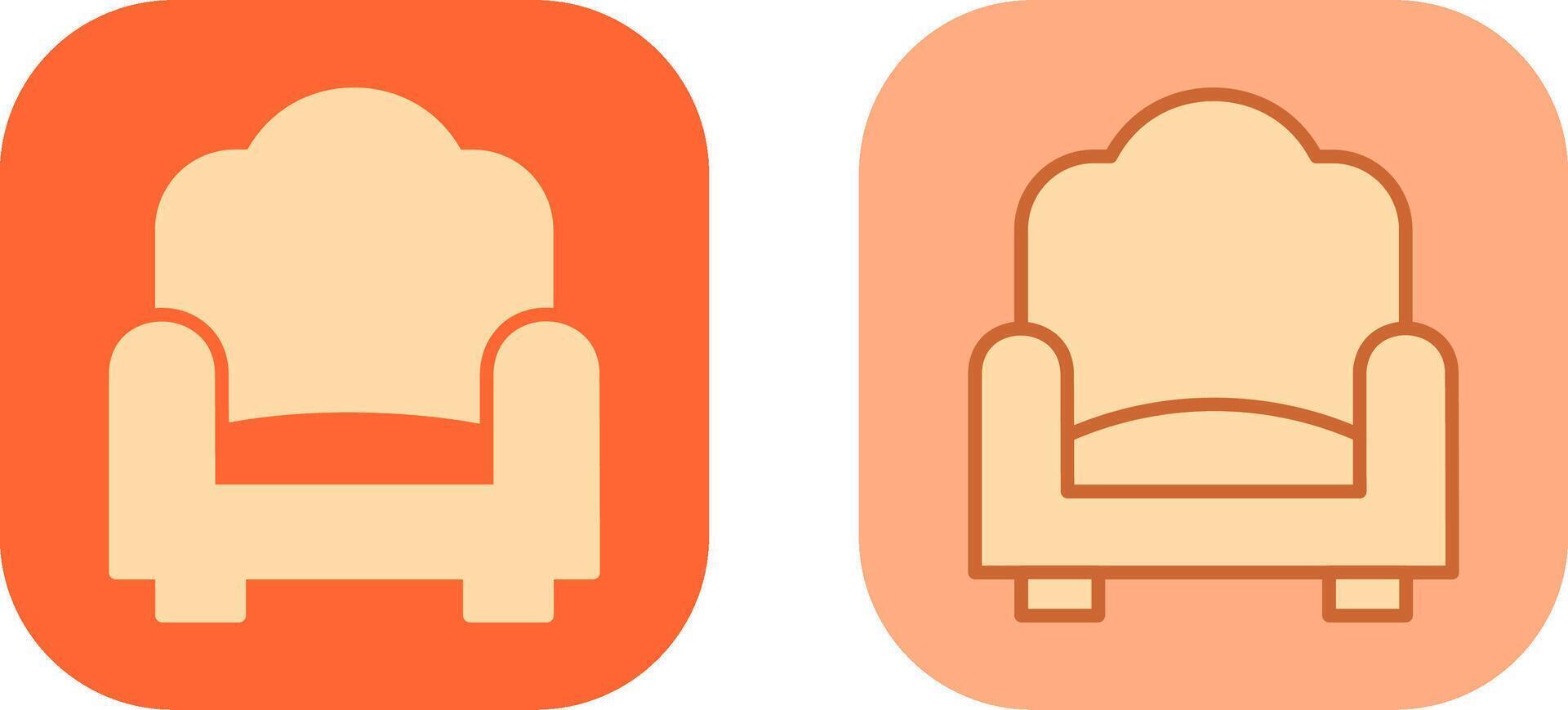 Single Sofa Icon vector