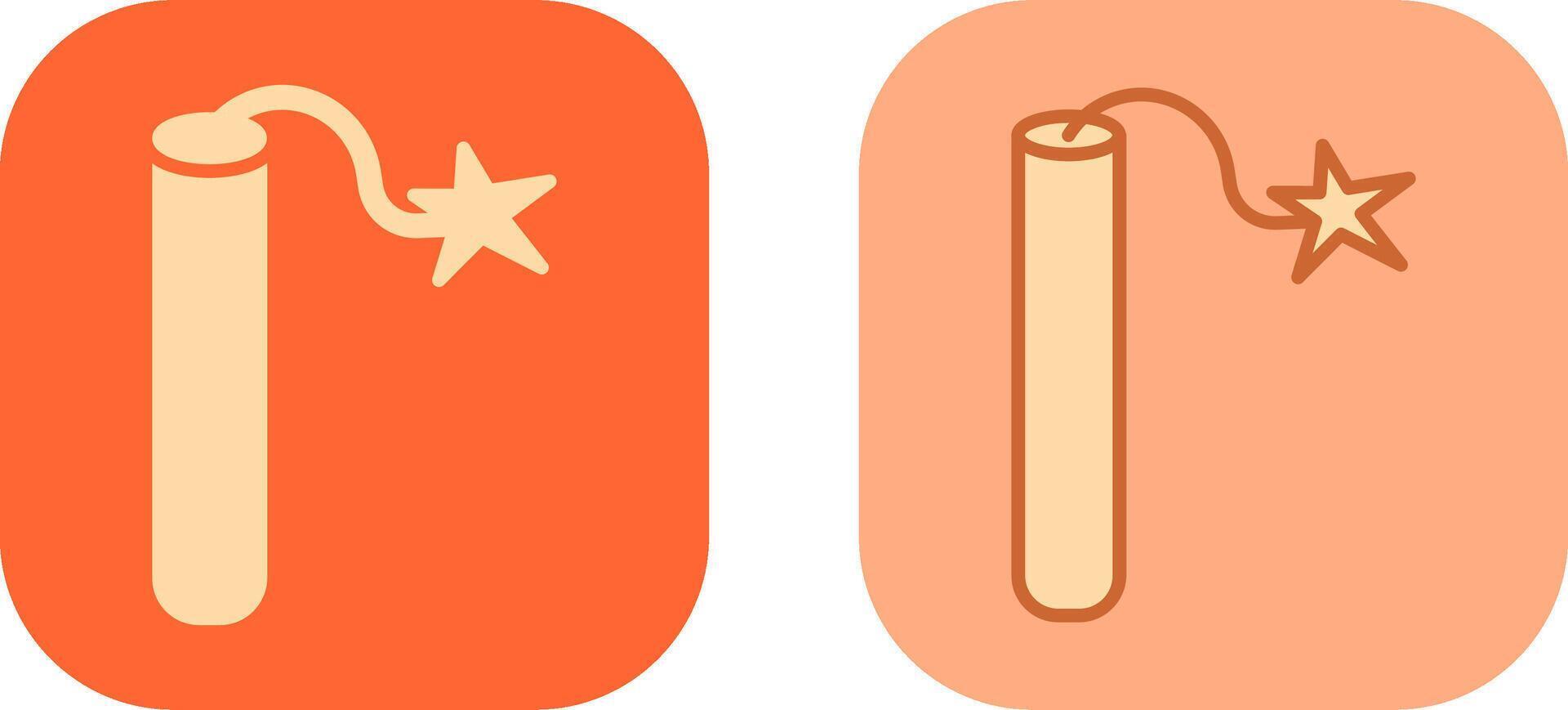 Single Dynamite Icon vector