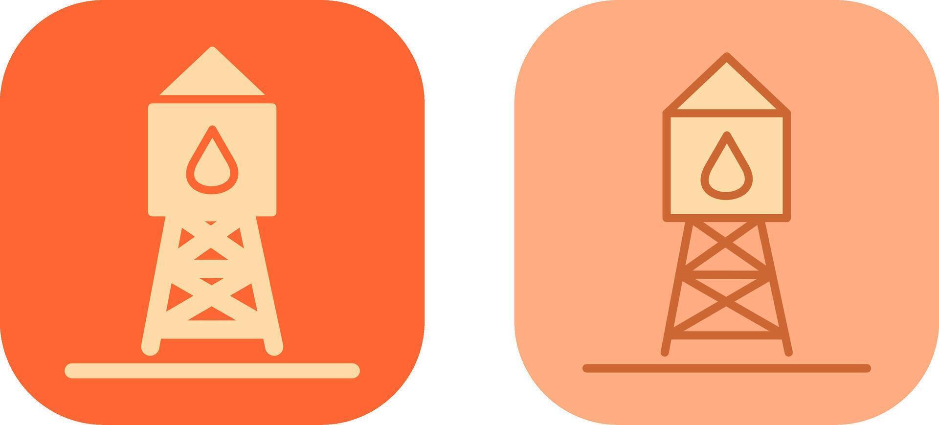 Water Tower Icon vector
