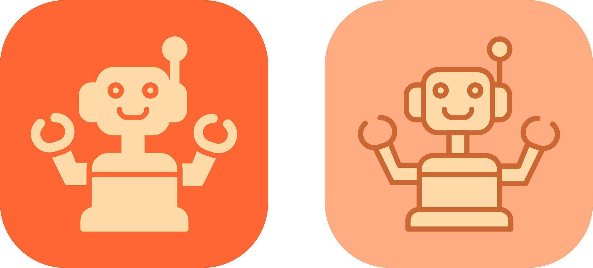 Industrial Robot III Icon vector