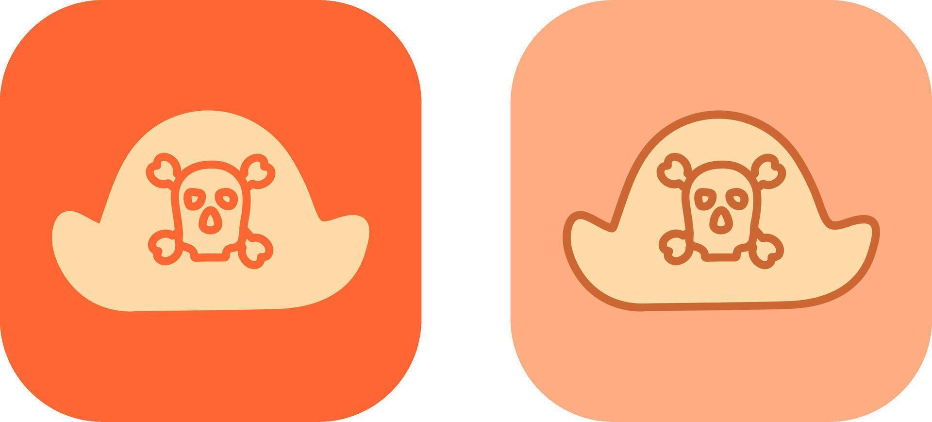 Pirate in Hat Icon vector