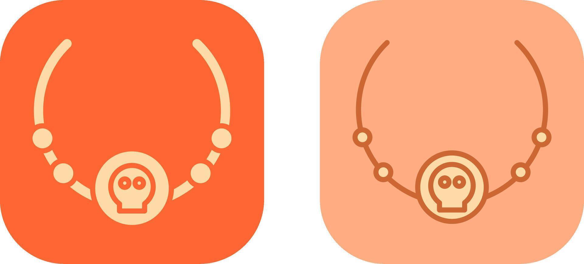 Pirate Necklace Icon vector