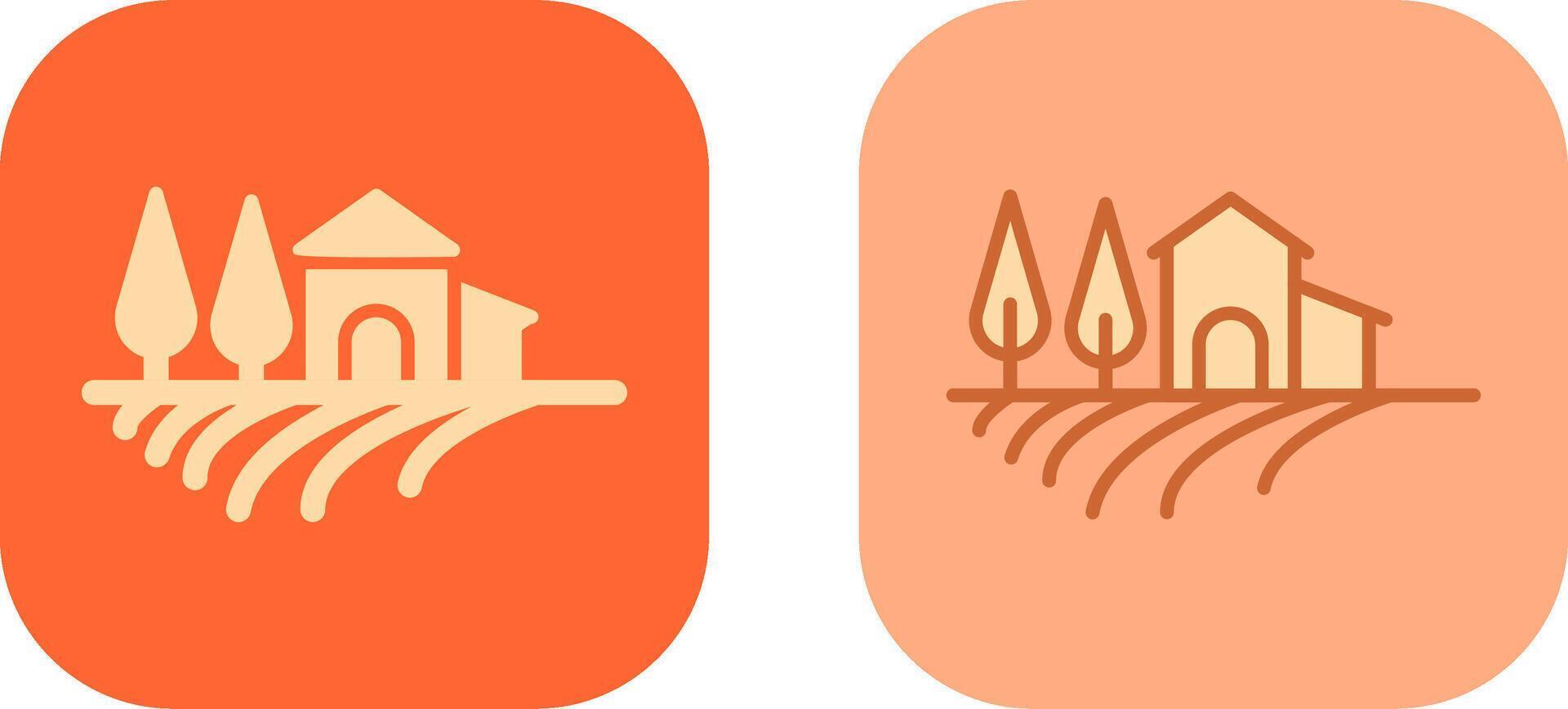 Farm House Icon vector