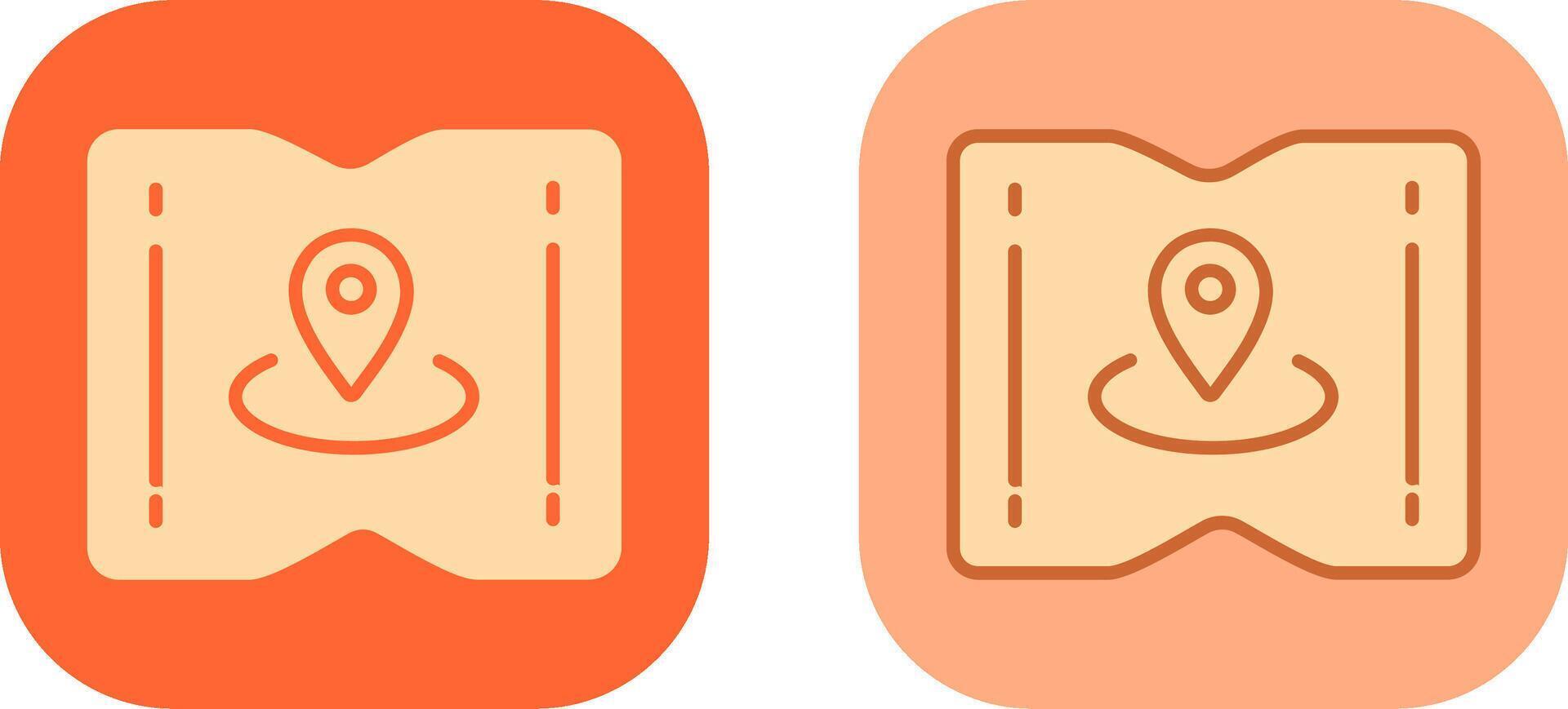 Map and Location Icon vector