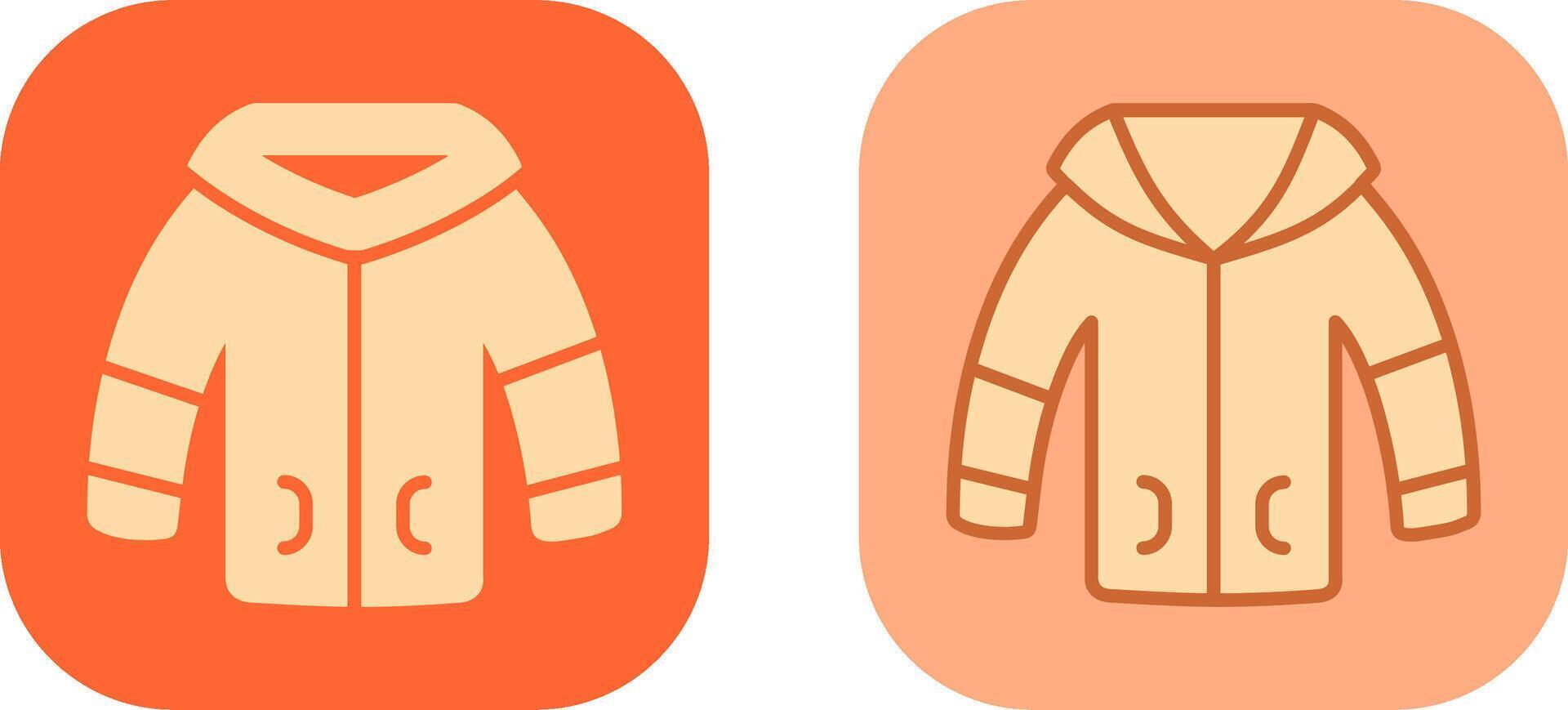 Winter Jacket Icon vector