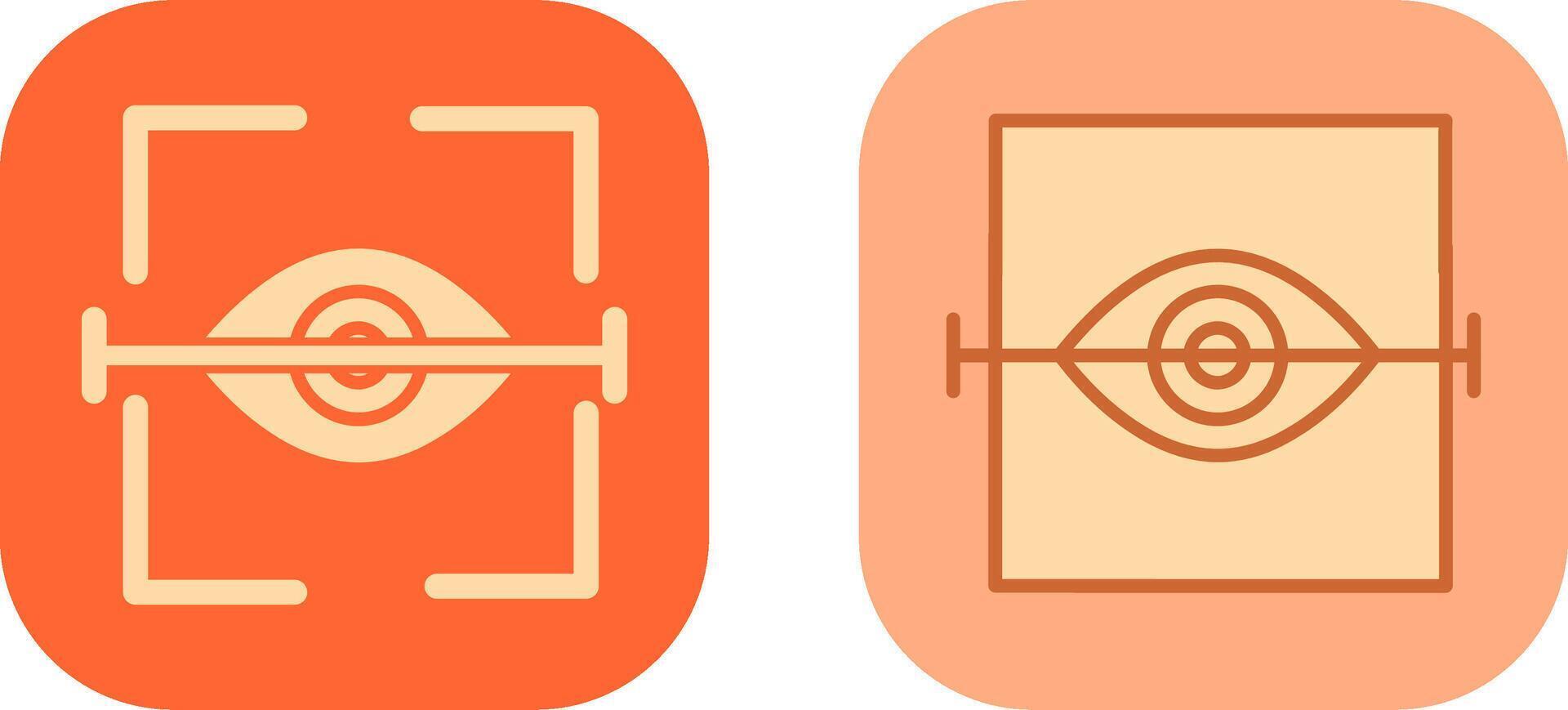 Eye Scan Icon vector
