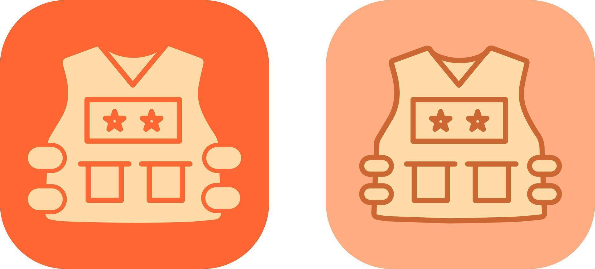 Police Vest Icon vector