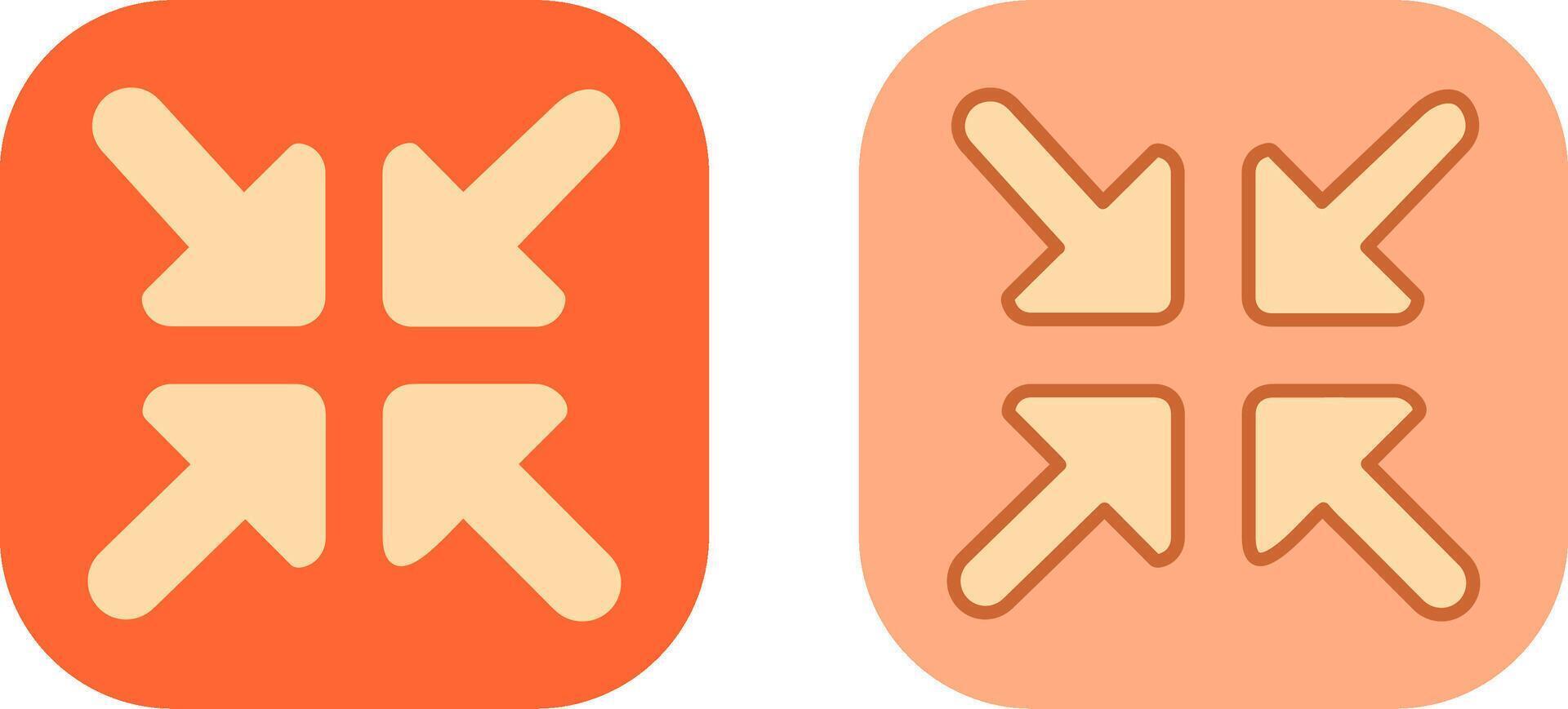 Reduce Arrow Icon vector