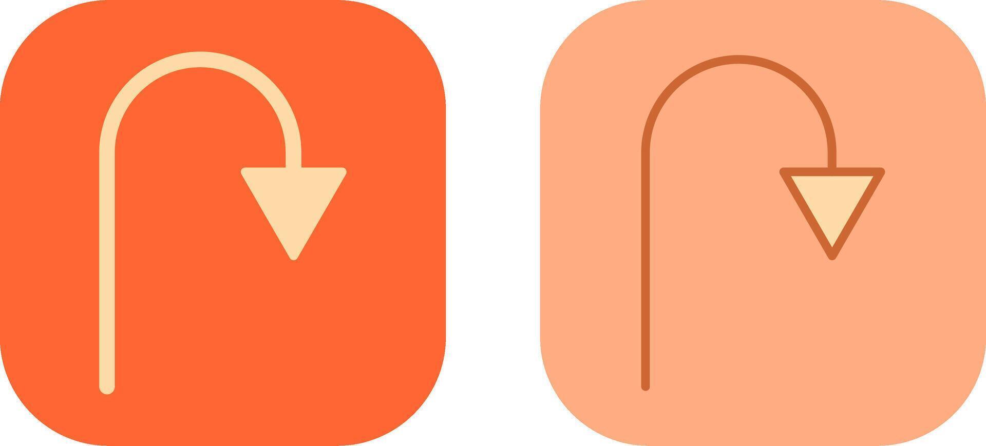 Arrow Pointing Down Icon vector