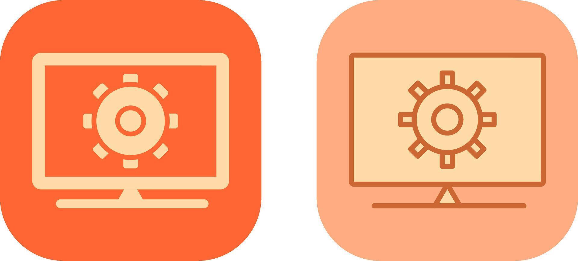 Computer Settings Icon vector