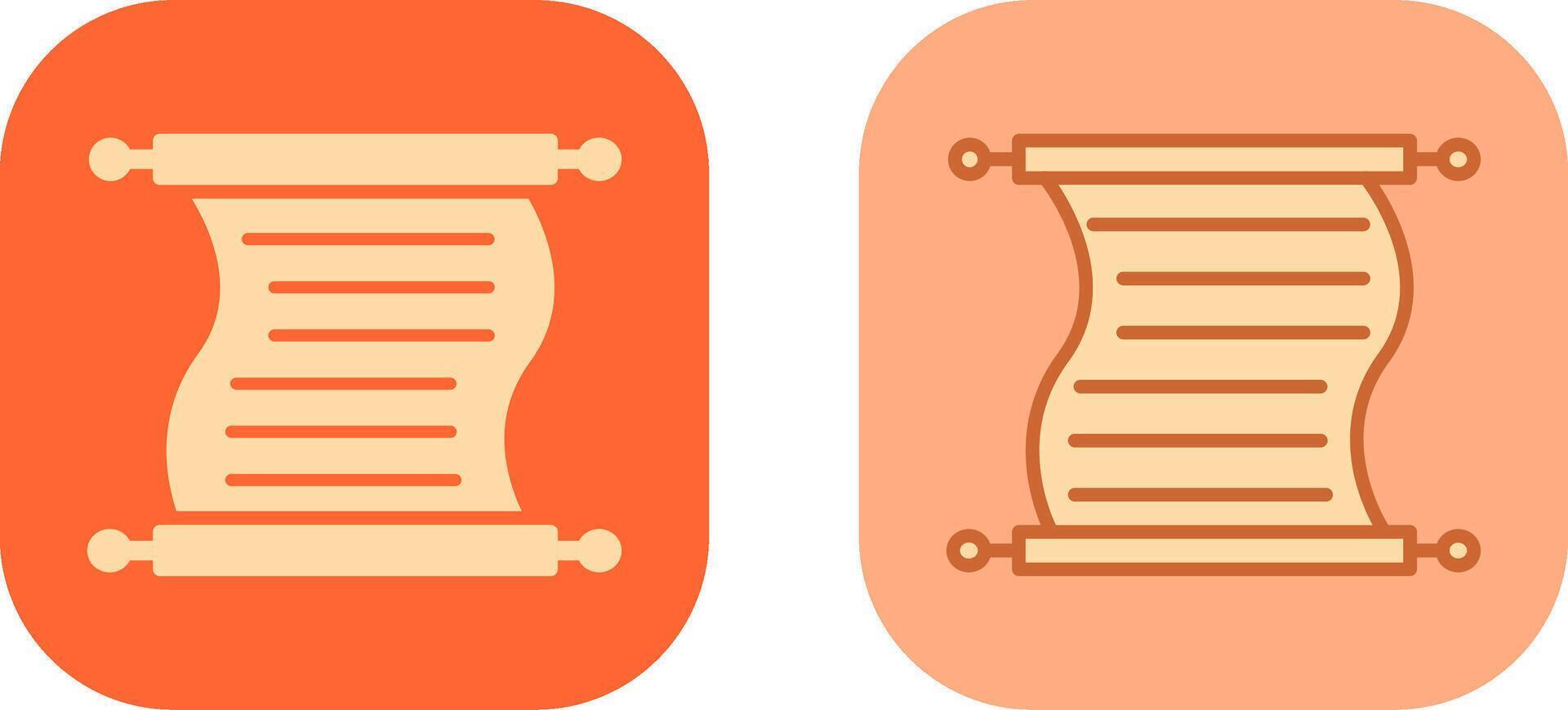 Scroll of Paper Icon vector