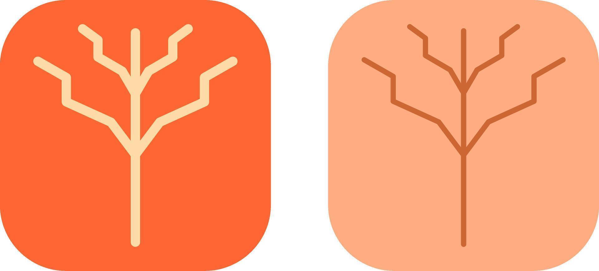 Tree with no leaves Icon vector