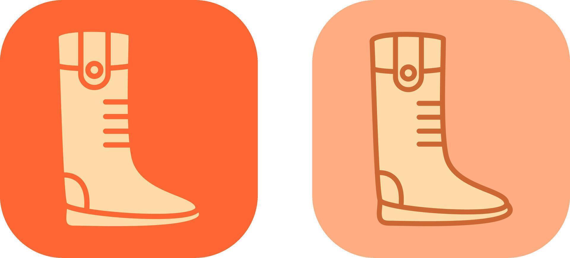 Long Boots Icon vector