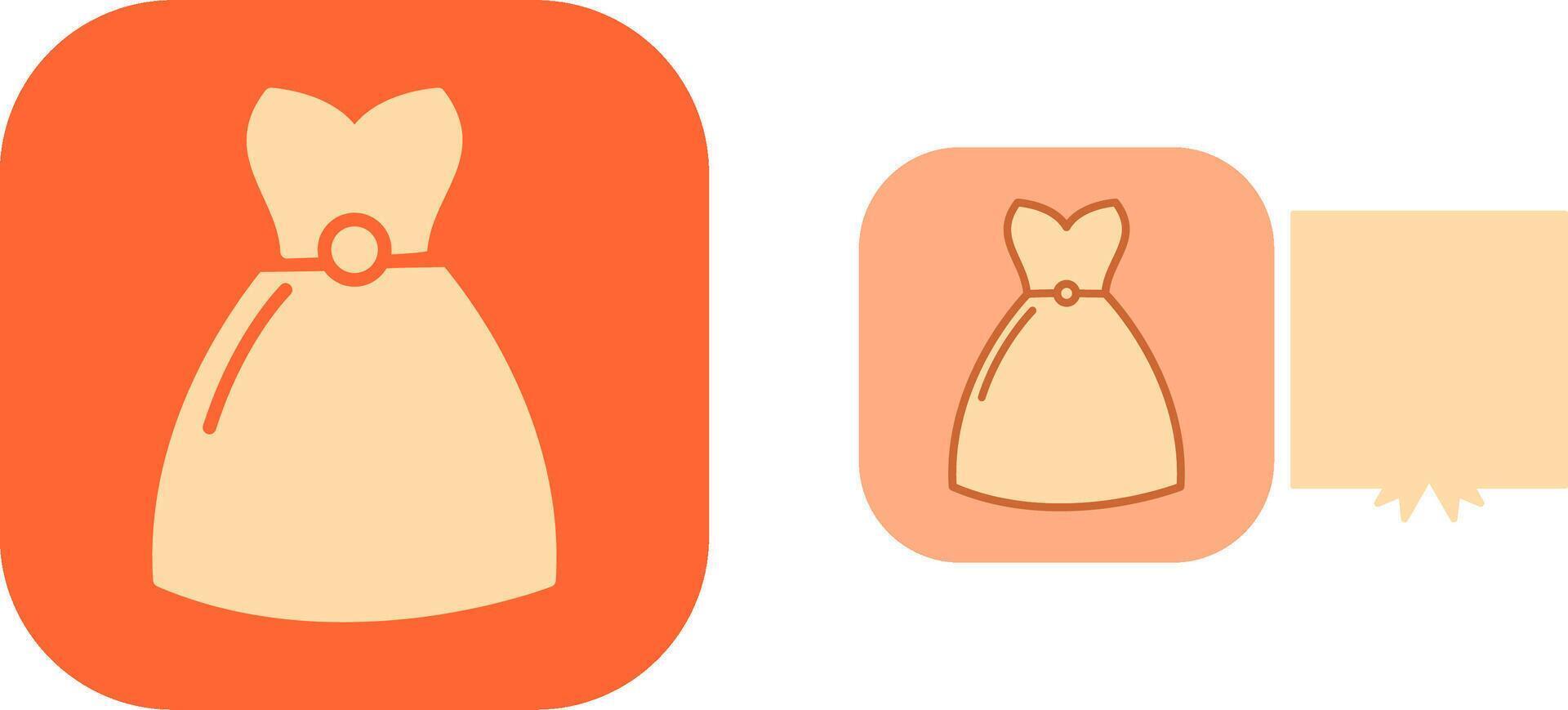 Cocktail Dress Icon vector