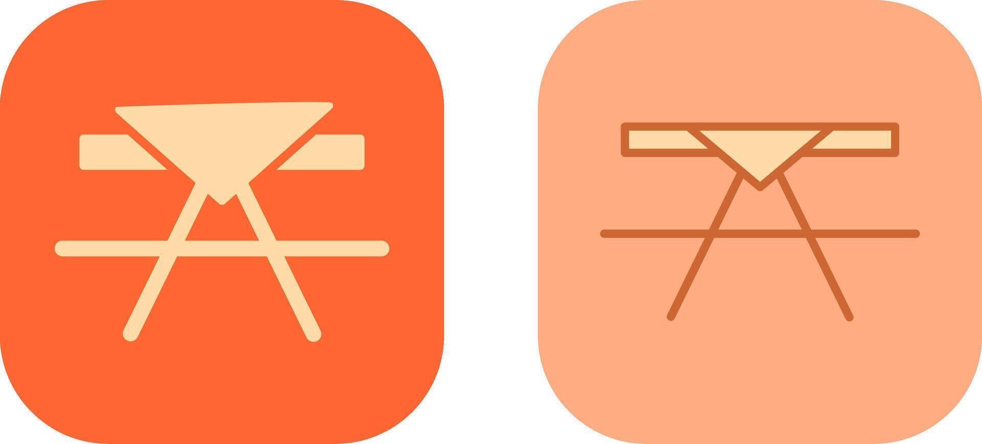 Picnic Table Icon vector