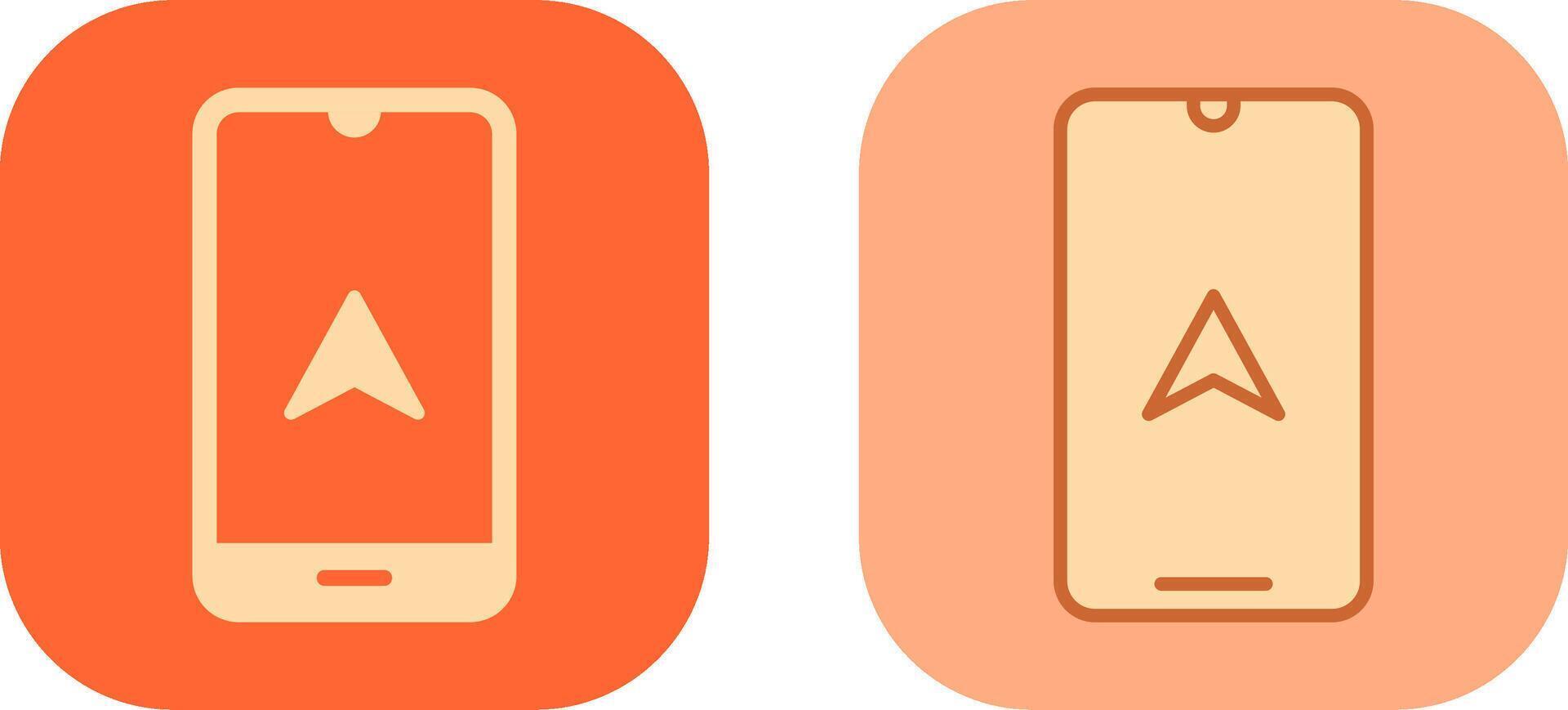 Mobile GPS Icon vector