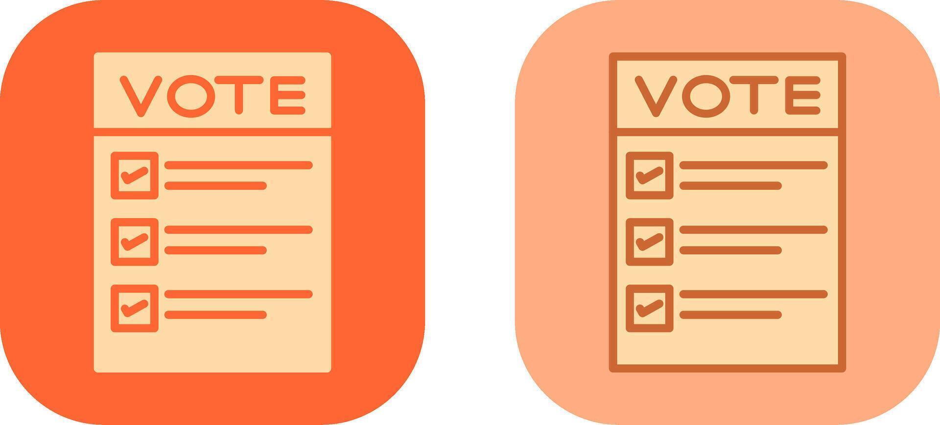 Ballot Paper Icon vector