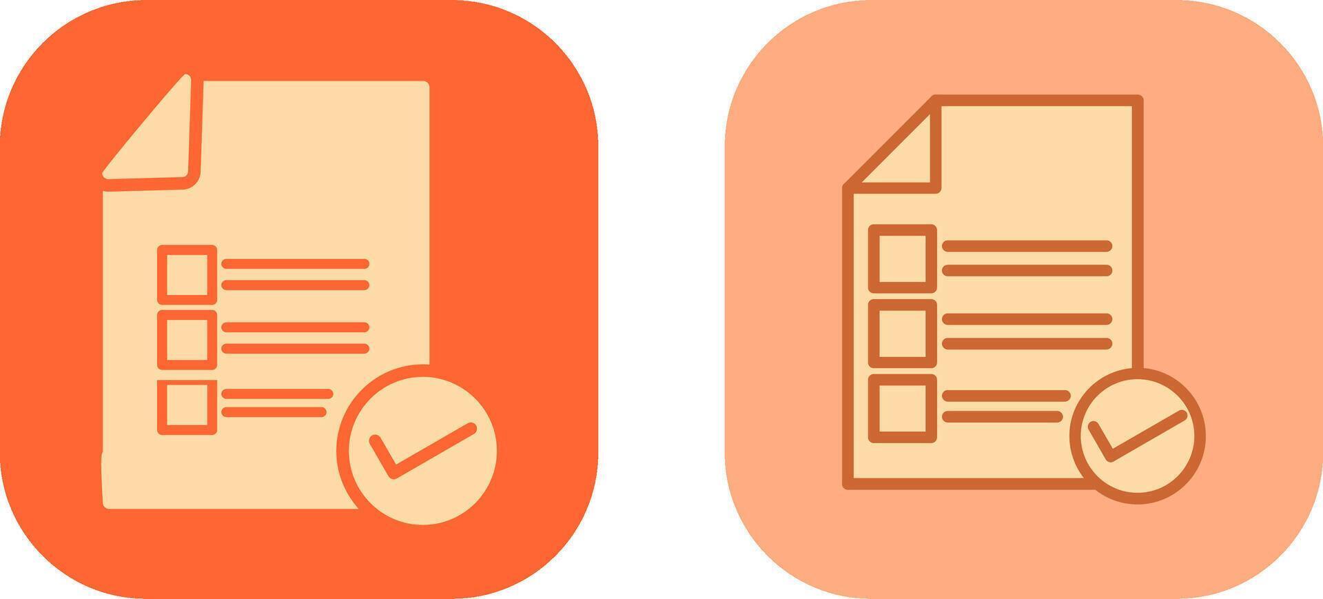 Valid Document Icon vector