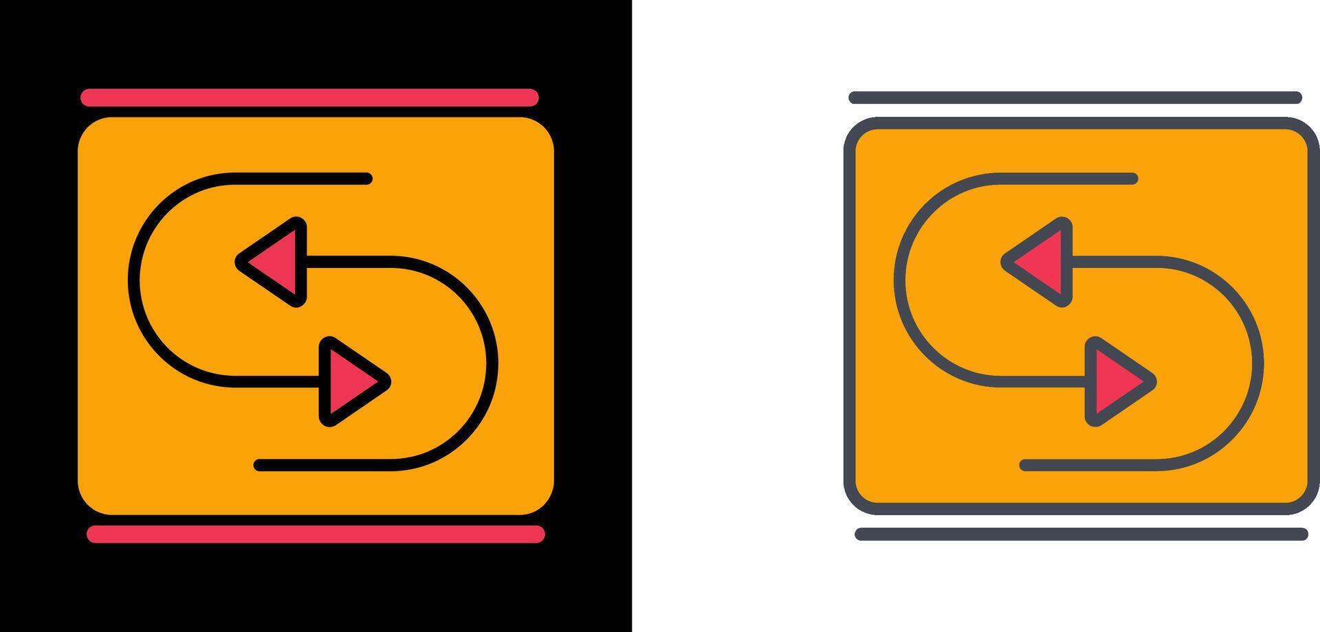 Reverse Arrow Icon vector