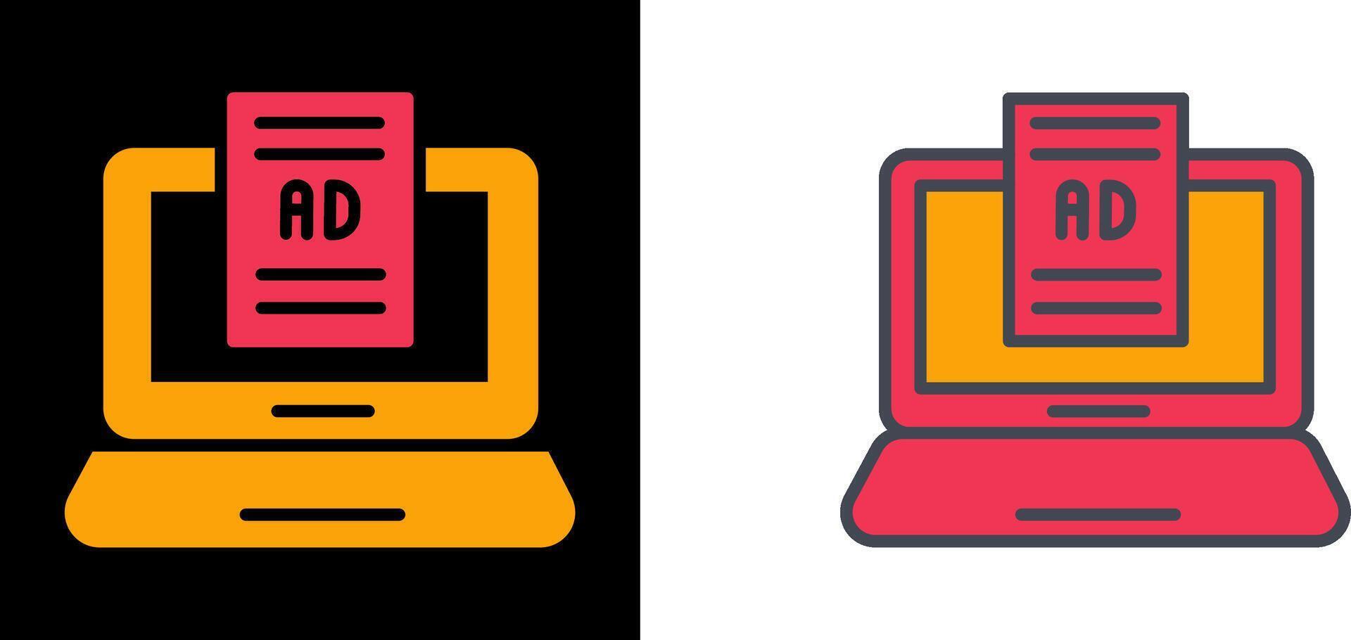 Internet Ads Icon vector