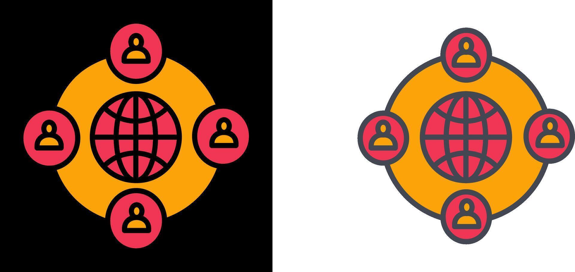 Company Network Icon vector