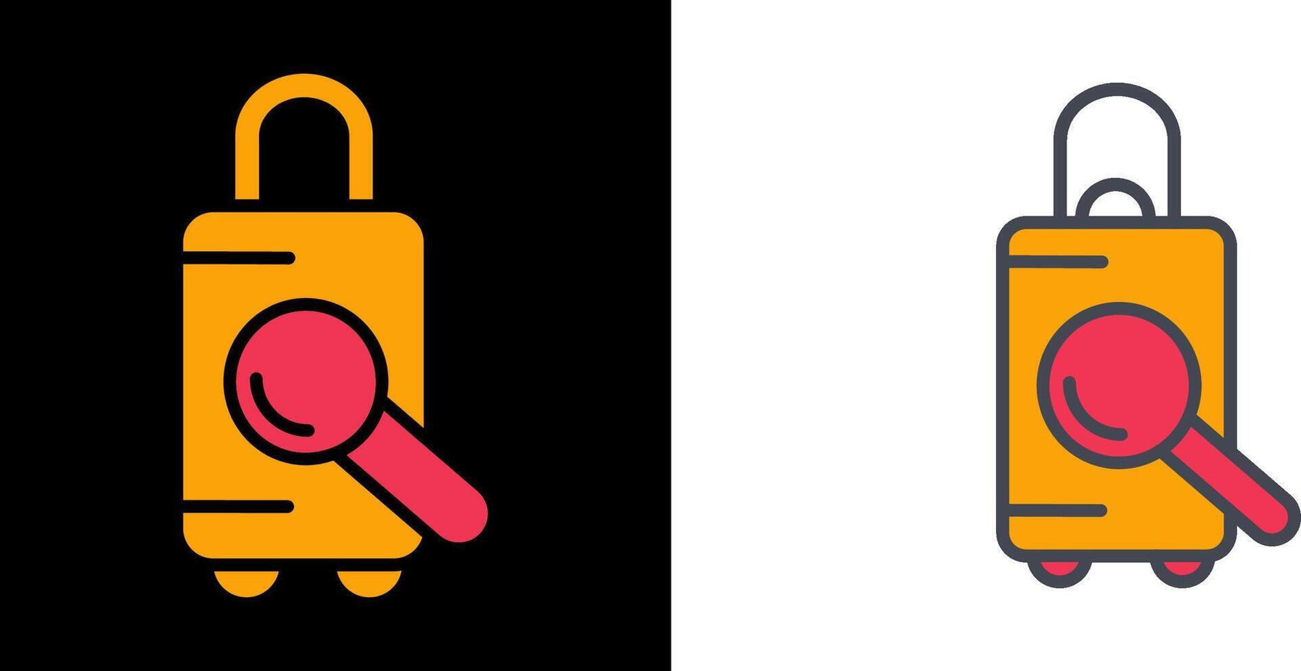 Find Luggage Icon vector