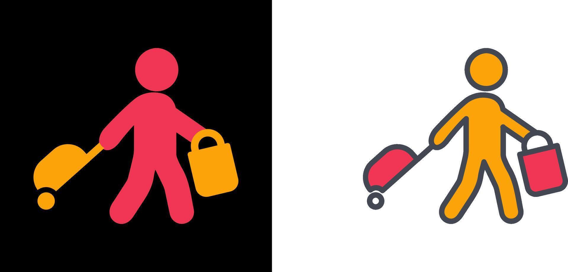 Carrying Bag Icon vector
