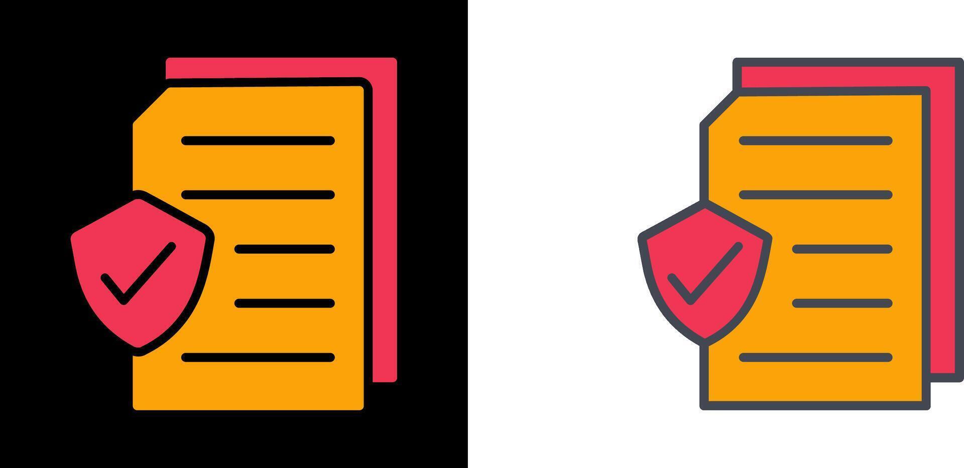 Secure Document Icon vector