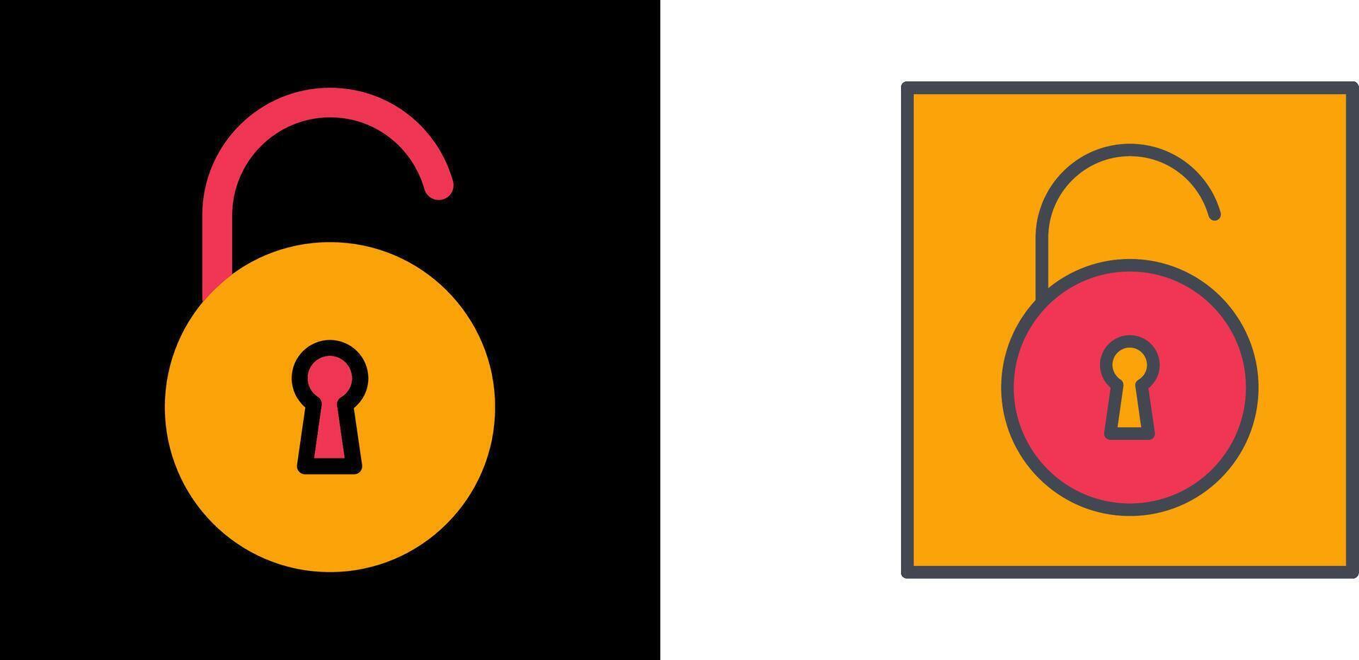 Open Lock Icon vector