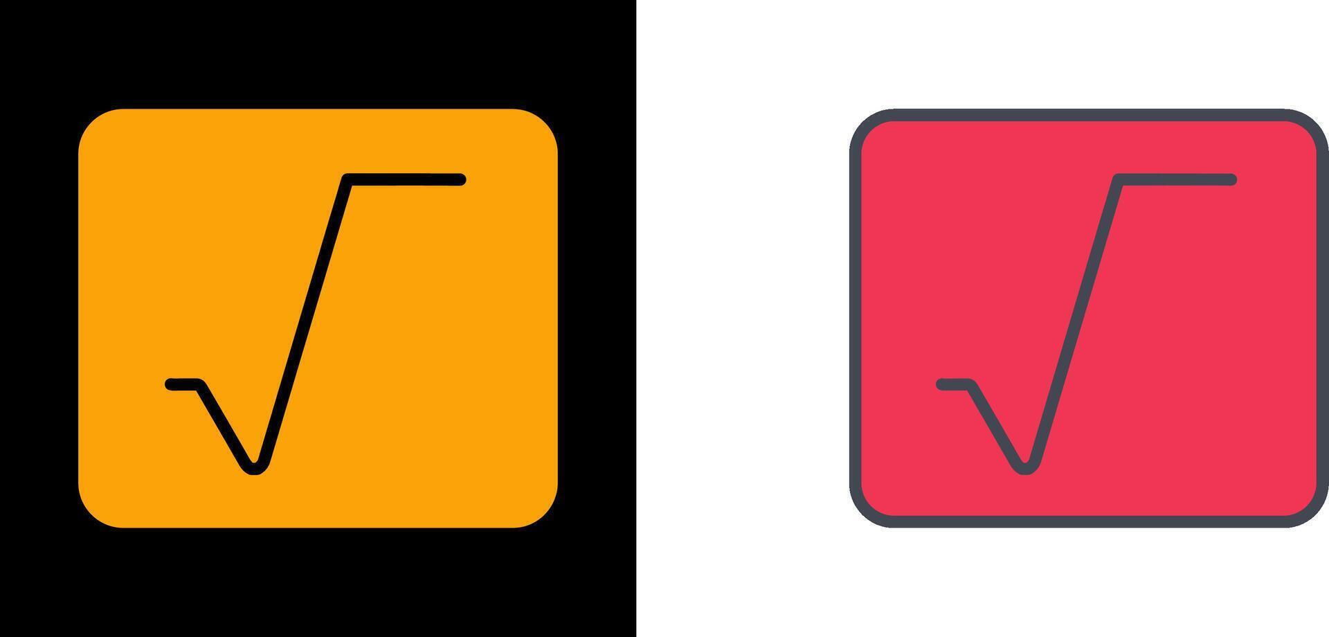 Square Root Icon vector