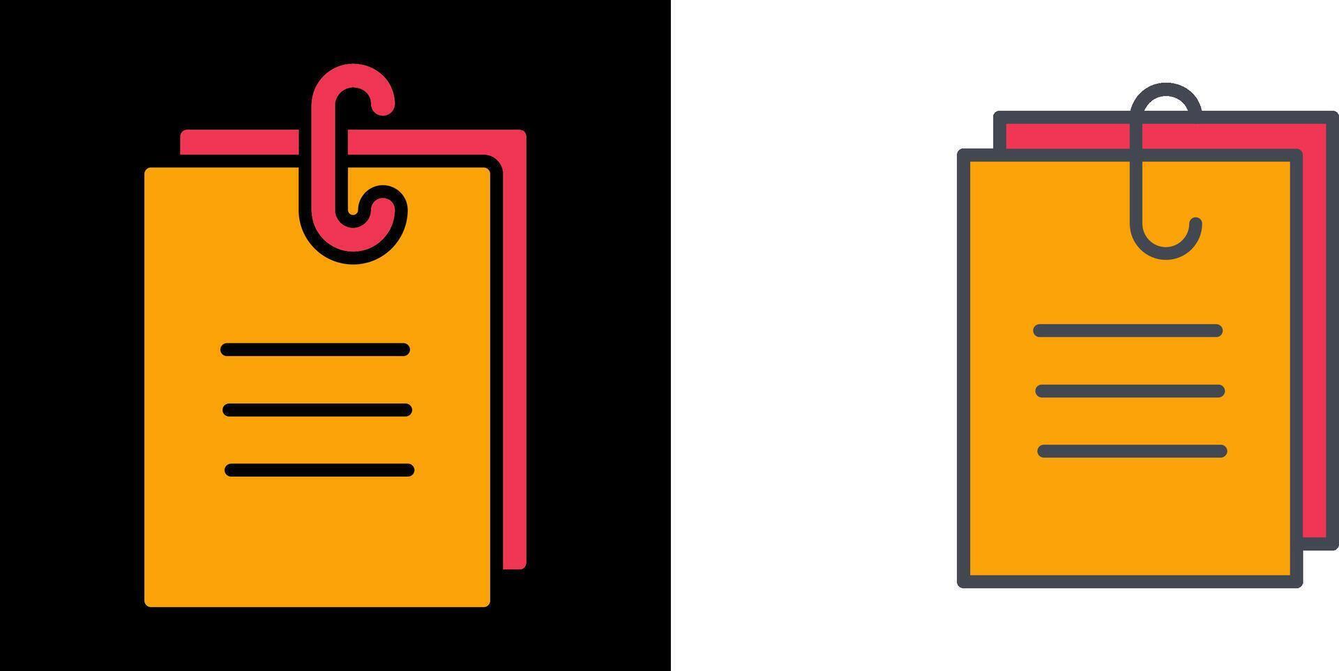 Paper Clip Icon vector
