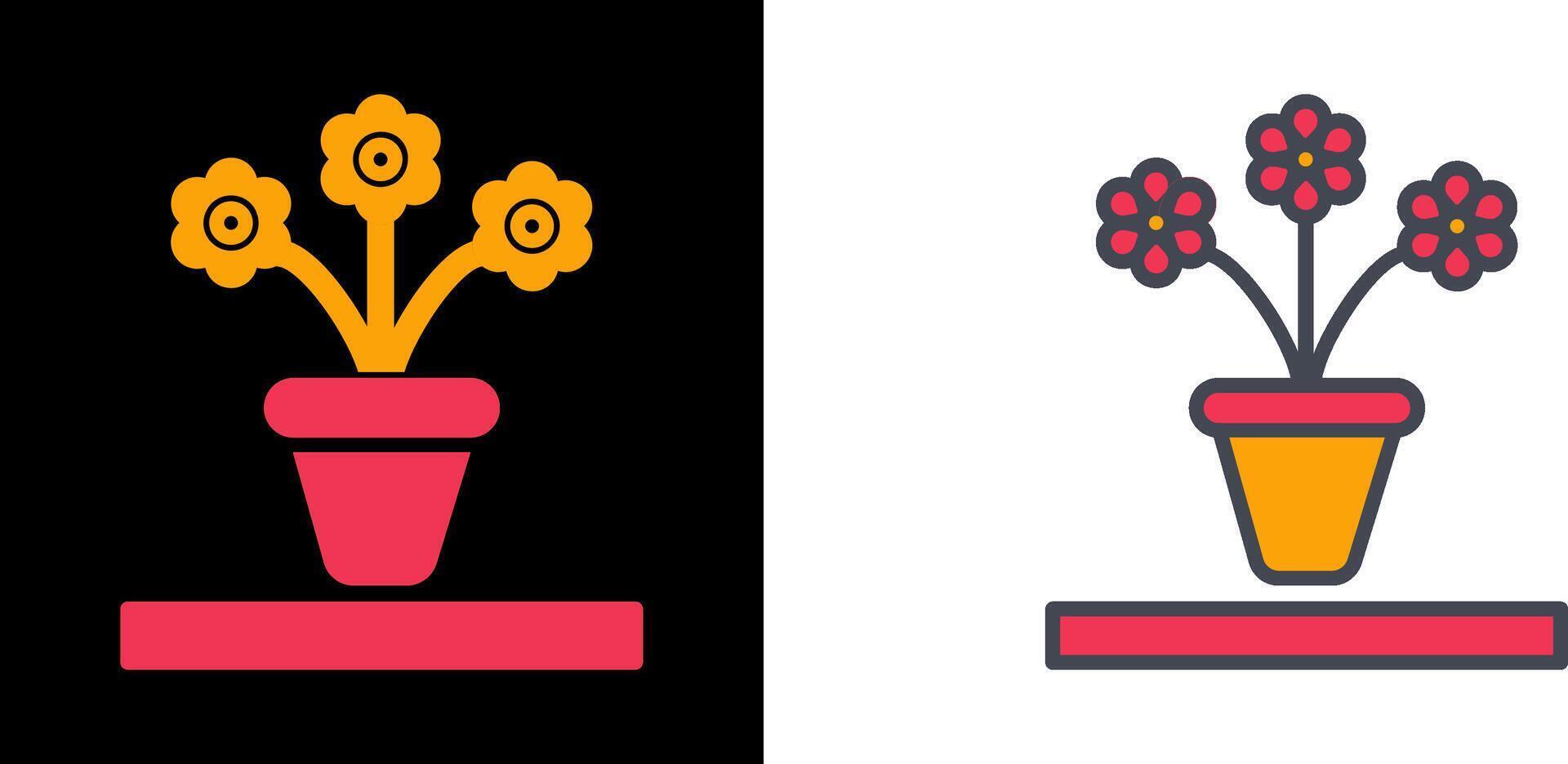 Flower Pot Icon vector