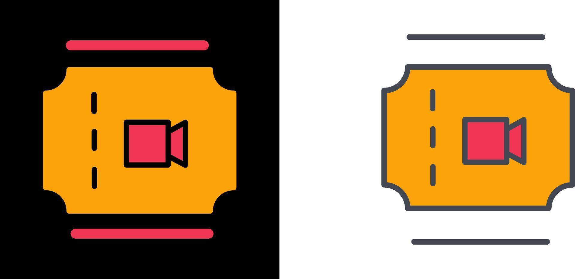 Movie Ticket Icon vector