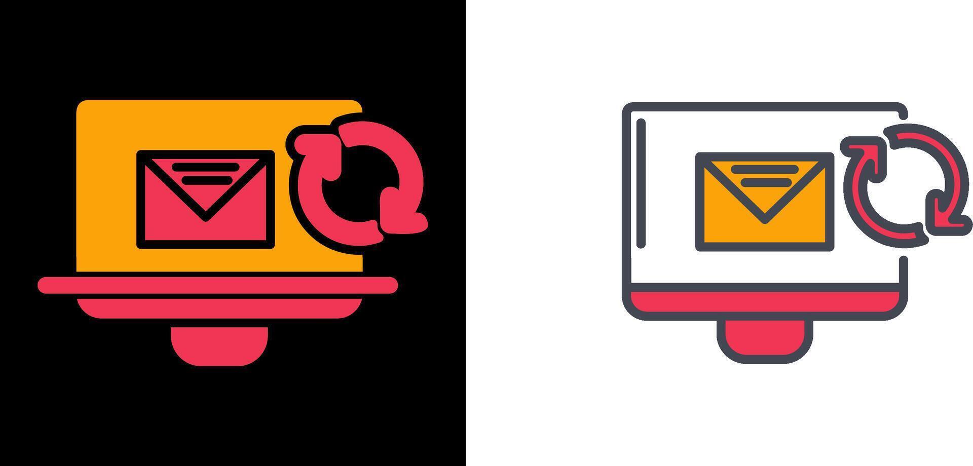 Refresh Mail Icon vector