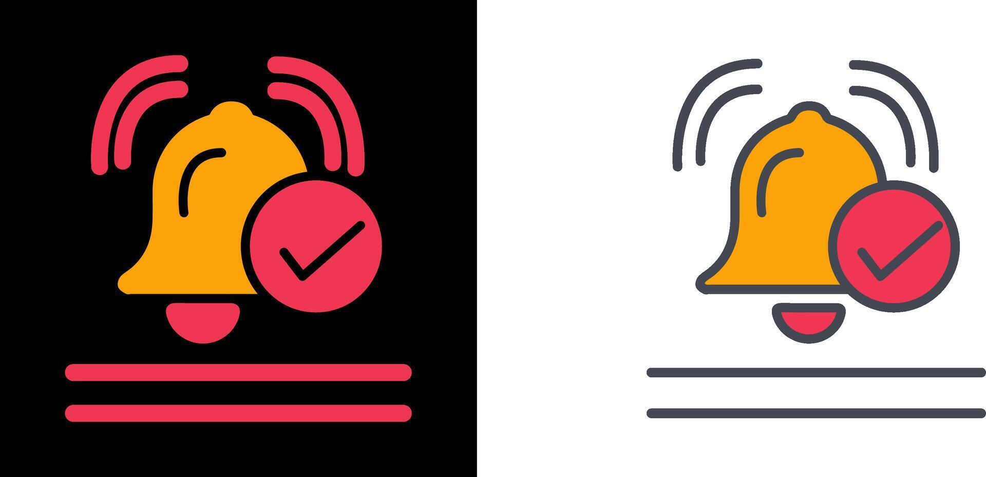 Approve Bell Icon vector