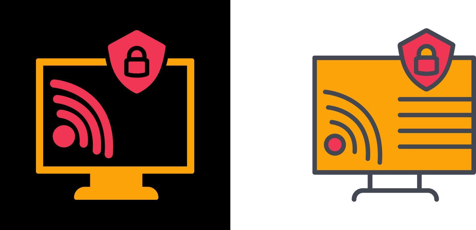 Wifi Security Icon vector