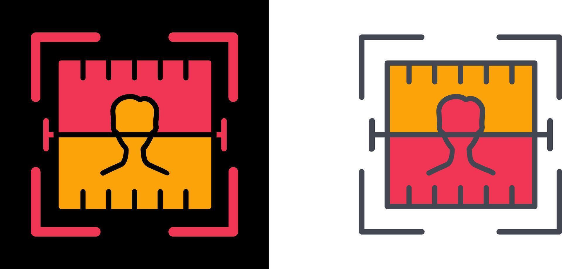 Face Scan Icon vector