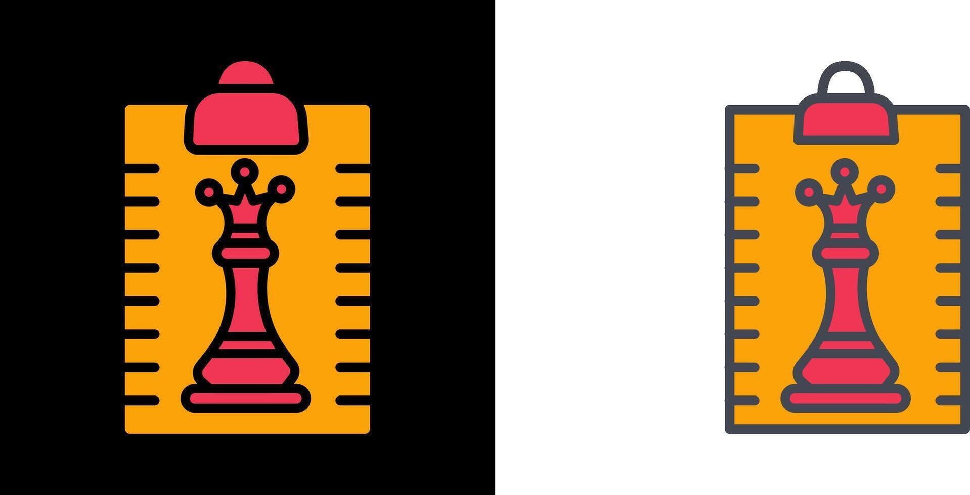 Clipboard Chess Icon vector