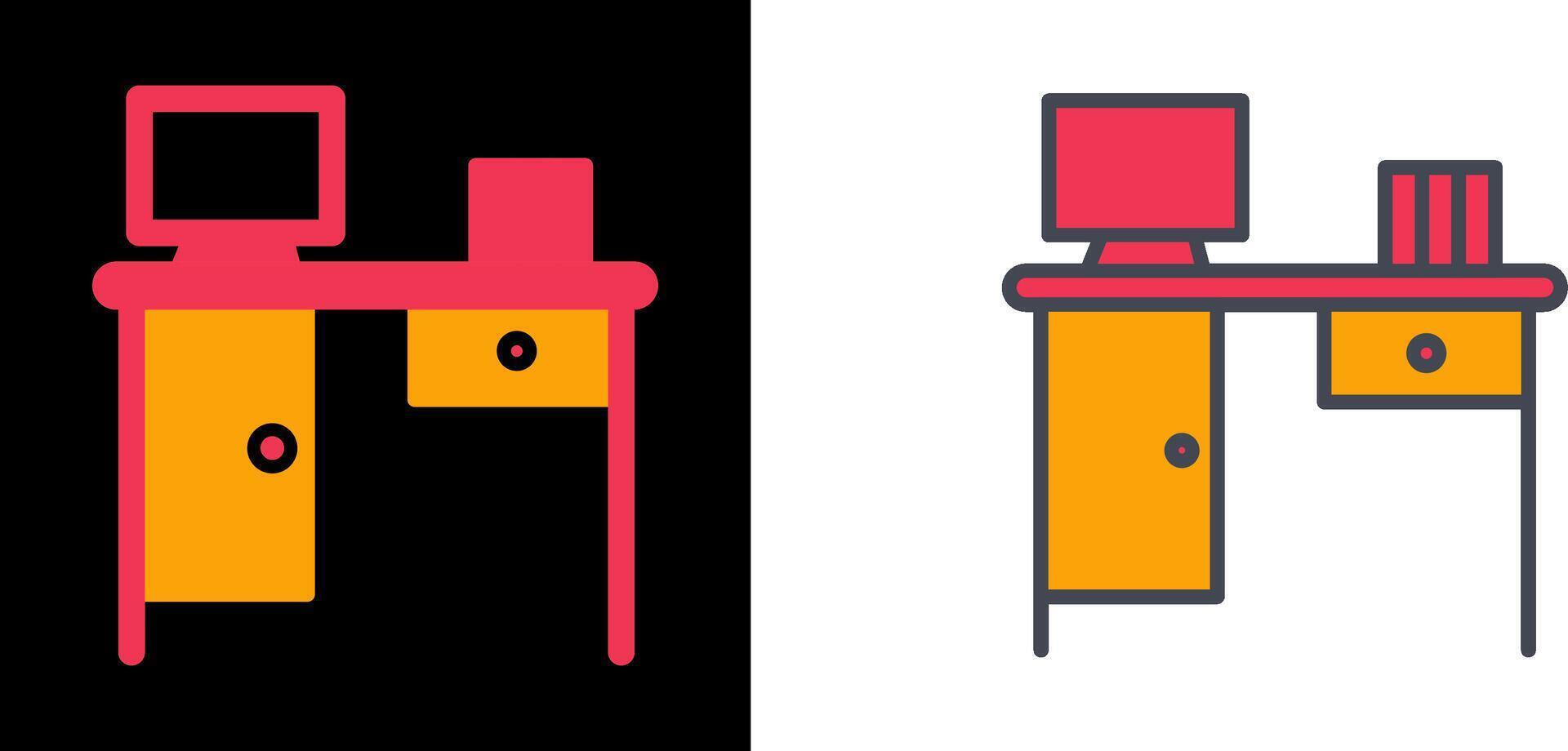 Working Table Icon vector