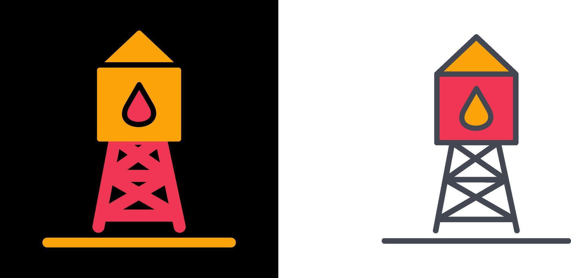 Water Tower Icon vector