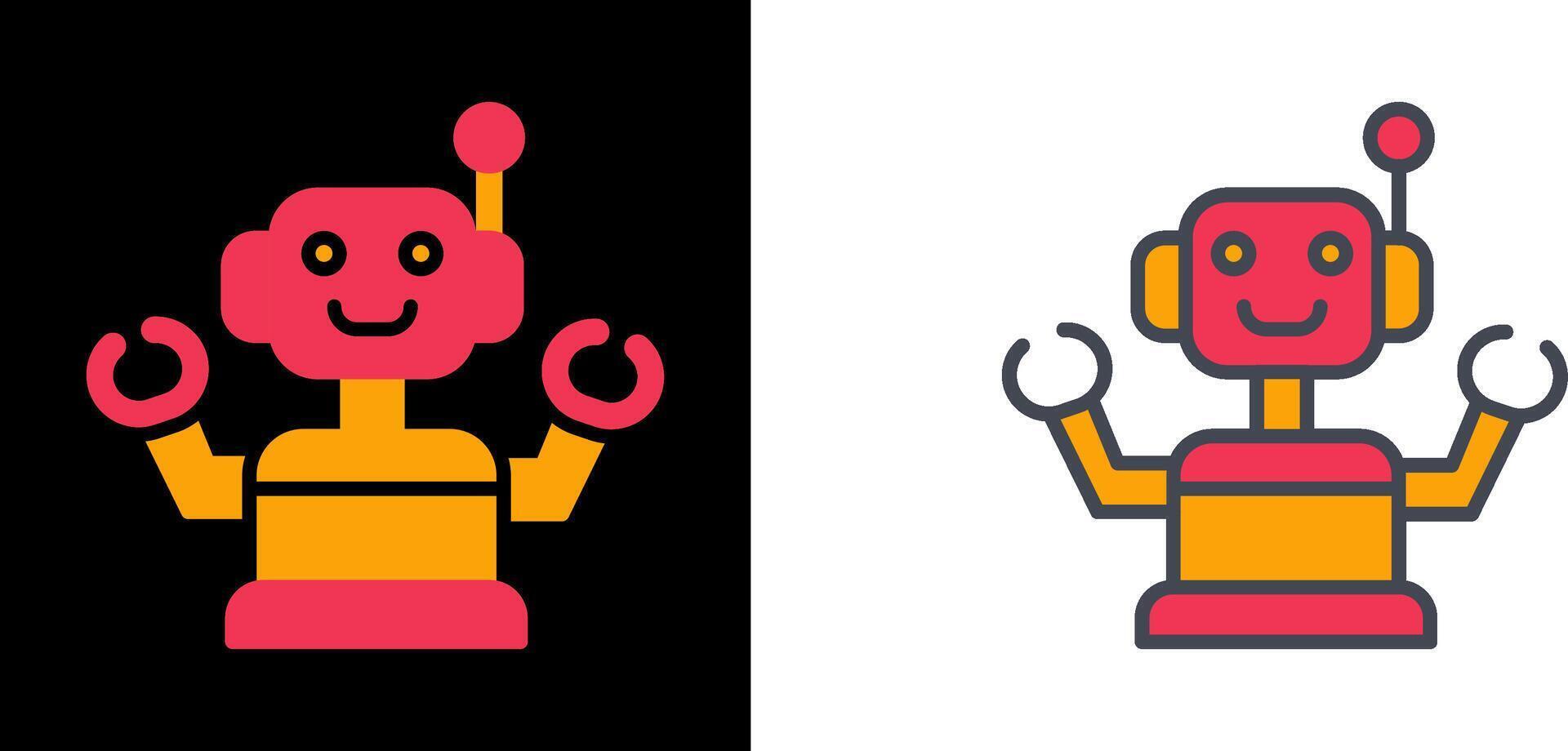 Industrial Robot III Icon vector